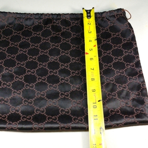 Gucci Silky Drawstring Dust Bag – Tan & Brown, Protective Luxury Storage Bag - Picture 7 of 11